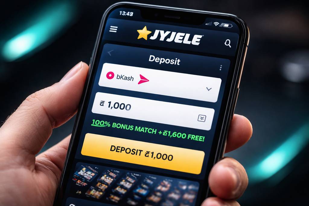 JYJELE Welcome Match Deposit Screen